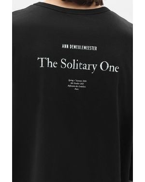 Ann Demeulemeester Dieter High Comfort T-Shirt - Black