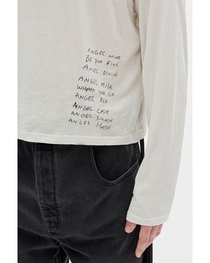 Ann Demeulemeester Emil 'Bike' Print Long Sleeve T-Shirt - White