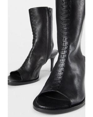 Ann Demeulemeester Elvy Mid Heeled Ankle Boots - Black