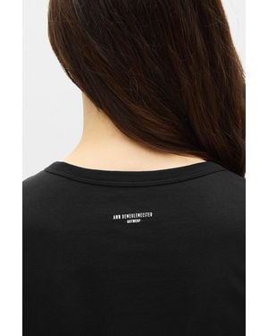 Ann Demeulemeester Floor Micro T-Shirt - Black