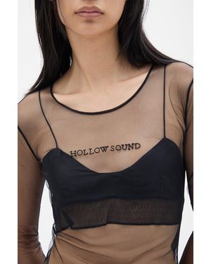 Ann Demeulemeester Fiene 'Hollow Sound' Long Sleeve T-Shirt - Black