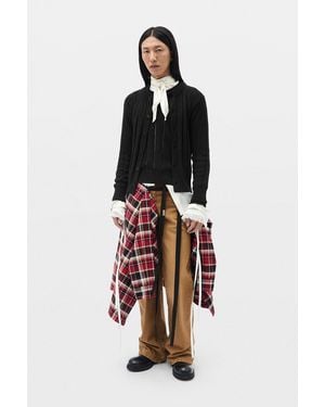 Ann Demeulemeester Rikki Brushed Rib Crew Neck Jumper - Multicolour