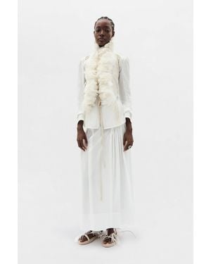 Ann Demeulemeester Ariel Midi Skirt - White