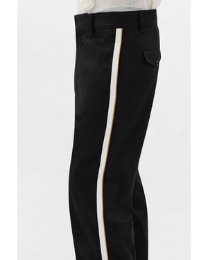 Ann Demeulemeester Perry Straight Leg Cropped Trousers - Black