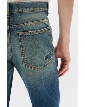 Ann Demeulemeester Hamo 5-Pockets Slim Fit Bootcut Trousers - Blue