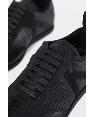 Ann Demeulemeester Siru Soft Low Top Boxing Trainers - Black