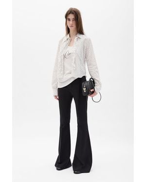 Ann Demeulemeester Erma Slim Fit Ruffled Shirt - White