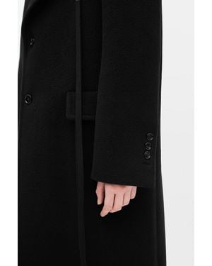 Ann Demeulemeester Aldina High Comfort Pick Lapel Coat - Black
