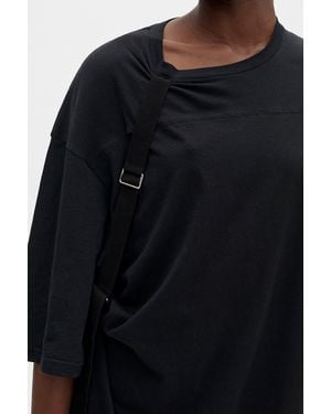 Ann Demeulemeester Felice High Comfort T-Shirt Dress - Blue