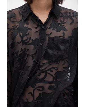 Ann Demeulemeester Mark High Comfort Shirt - Black