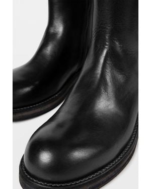 Ann Demeulemeester Helfred Ankle Boots With Zip - Black