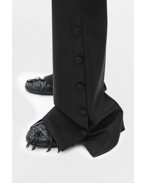 Ann Demeulemeester Vald Slim Fit Bootcut Trousers - Black