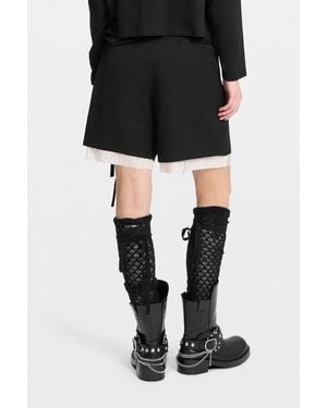 Ann Demeulemeester Boa Short Riding Boots With Spurs - Black