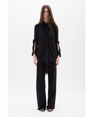 Ann Demeulemeester Maaike Flared Comfort Trousers - Black