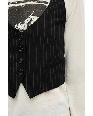 Ann Demeulemeester Diana Fitted Micro Waistcoat - Black