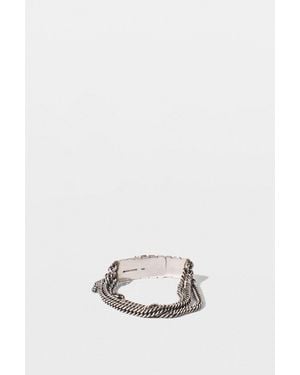 Ann Demeulemeester Constance Bracelet Chains Small Locking - White