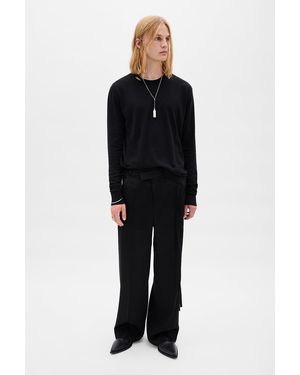 Ann Demeulemeester Magnar Crew Neck Jumper - Black