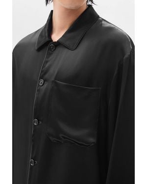 Ann Demeulemeester Damon Relaxed Lounge Shirt - Black