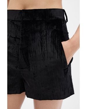Ann Demeulemeester Stine High Waist Tailored Shorts - Black