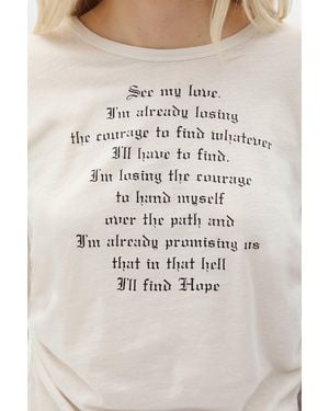 Ann Demeulemeester Dot Wrinkled Cropped Long Sleeve Top - Natural