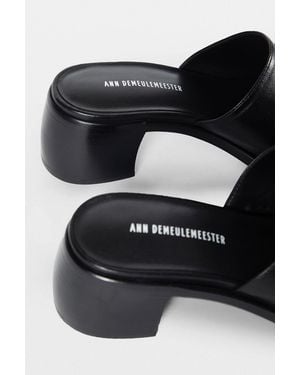 Ann Demeulemeester Lyra Mid Heeled Sandals - Black