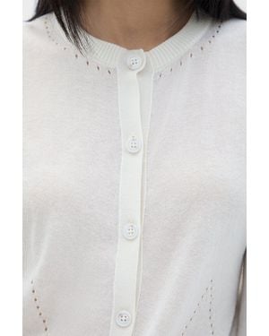 Ann Demeulemeester Bjel Seamless Cardigan - White