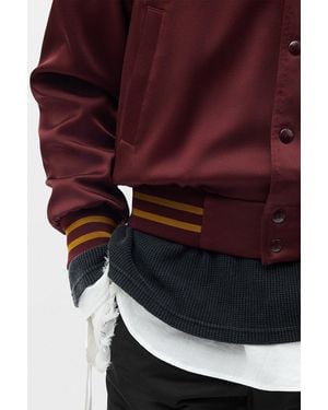 Ann Demeulemeester Slim Fit Raglan Bomber - Multicolor