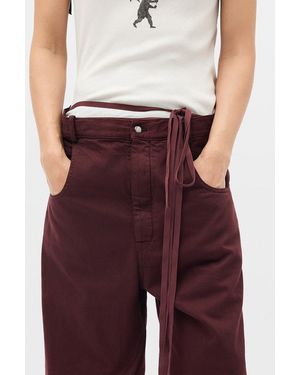 Ann Demeulemeester Michael High Comfort Trousers - Purple
