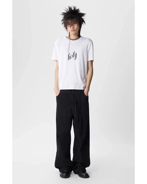 Ann Demeulemeester Baptist Printed Standard T-Shirt - White