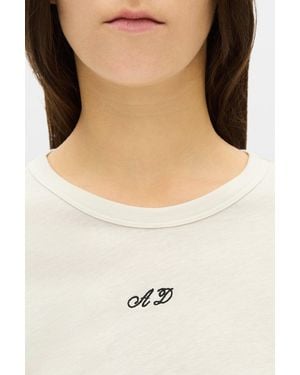Ann Demeulemeester Floor Micro T-Shirt - Natural