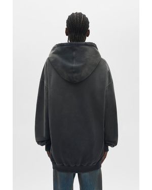 Ann Demeulemeester Eagle Print Hoodie - Black