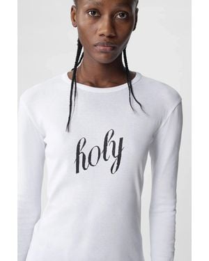 Ann Demeulemeester Fiene Printed Long Sleeve T-Shirt - Multicolour