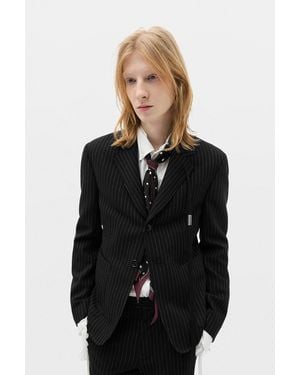 Ann Demeulemeester Ezo Foulard With Pois - Black