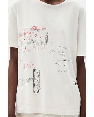 Ann Demeulemeester Fanie Standard T-Shirt - Natural