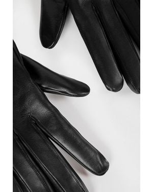 Ann Demeulemeester Inke Embroidered Gloves - Black