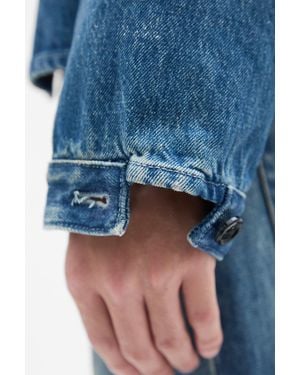 Ann Demeulemeester Juel Boxy Overshirt - Blue