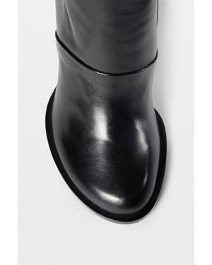 Ann Demeulemeester Mely High Heeled Ankle Boots - Black