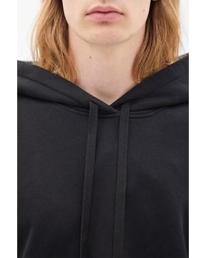 Ann Demeulemeester Bardi Comfort Hoodie With "Frame" Print - Black