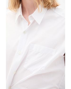 Ann Demeulemeester Dorian Sleeveless High Comfort Long Shirt - White