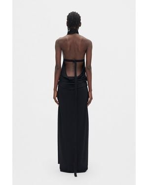 Ann Demeulemeester Rut Sleeveless Turtleneck Maxi Dress - Multicolour