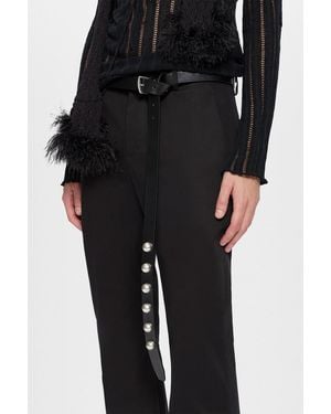 Ann Demeulemeester Giufi Belt With Studs - Black