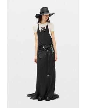 Ann Demeulemeester Eleonor X-Long Slip Dress - Black