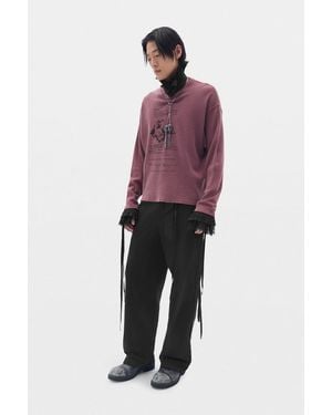 Ann Demeulemeester Emil 'Dear Diary' Long Sleeve T-Shirt - Red