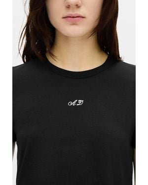 Ann Demeulemeester Floor Micro T-Shirt - Black