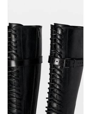 Ann Demeulemeester Alec High Boots - Black