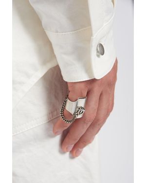 Ann Demeulemeester Martine Lockring - White
