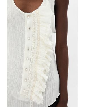 Ann Demeulemeester Rase Serafino Tank Top - White
