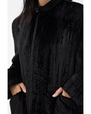 Ann Demeulemeester Zaya Fluid Shirt Jacket - Black