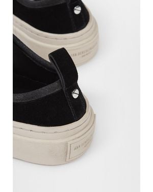 Ann Demeulemeester Halli Vulcanized Low-Top Trainers - Black
