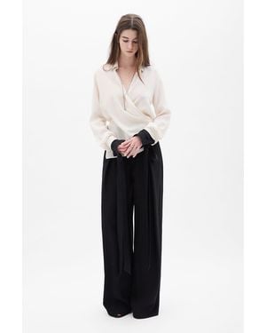 Ann Demeulemeester Nouk Wide Leg Pleated Trousers - Multicolour